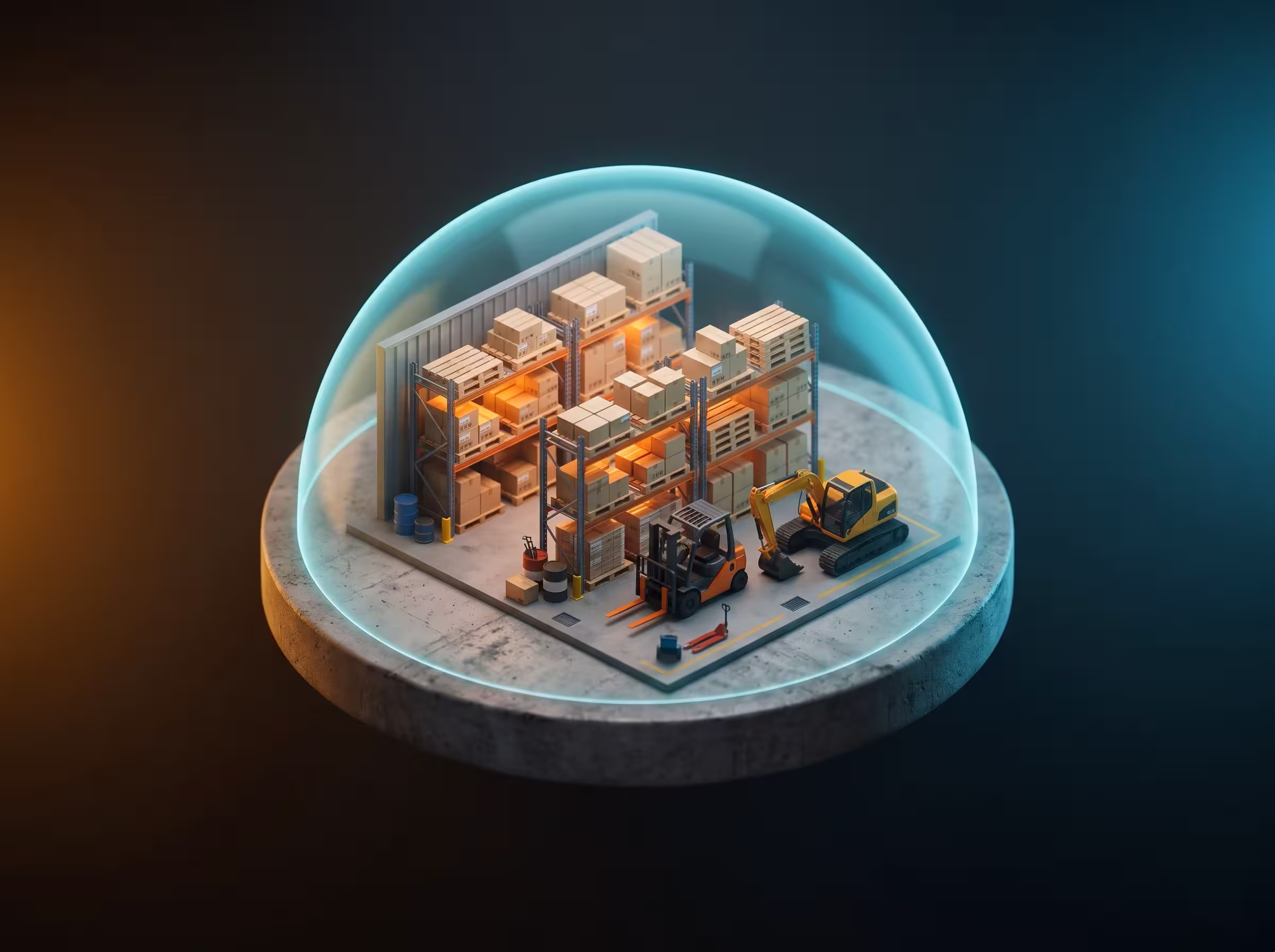 Locaux, machines et marchandises d'une entreprise protégée